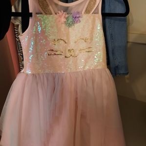 Girls sequin bunny party dress tutu size 6